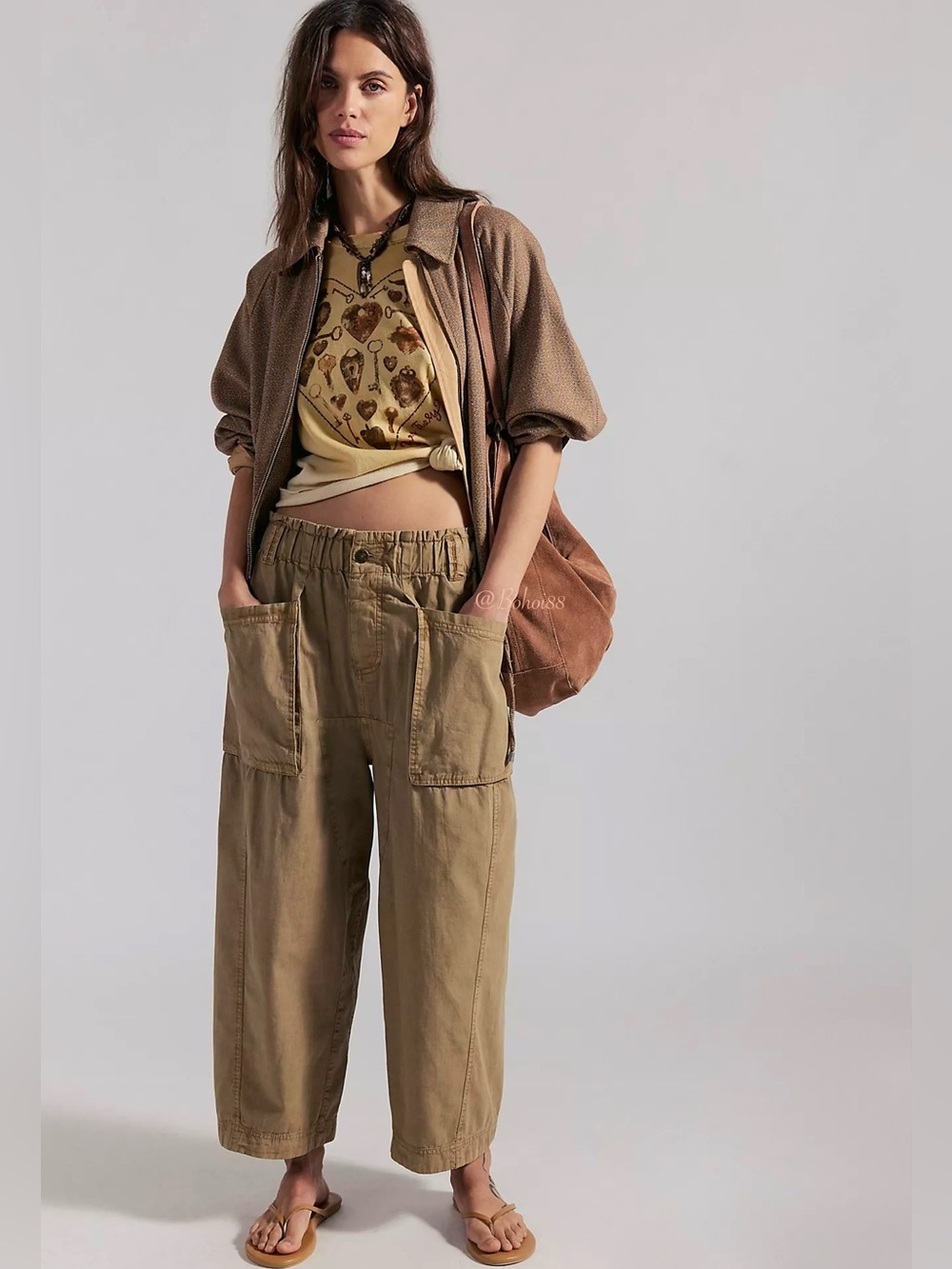 NWT Free People We The Free Costa Pull-On Harem Pants